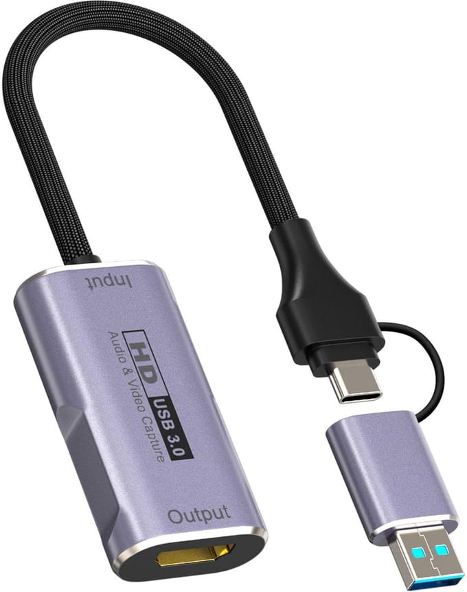 Lexium Capture card 4K - Game Capture Card - Video Grabber - Video Capture Card 4K
