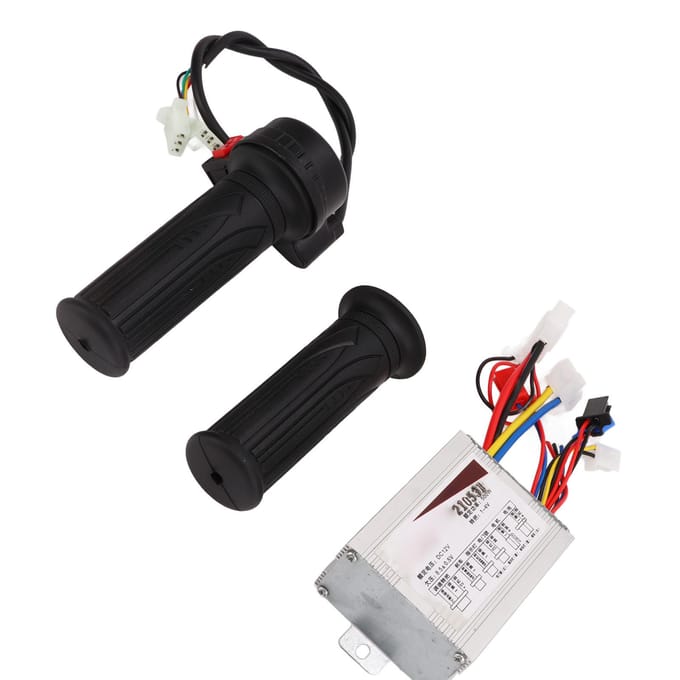 E-bike Controller 12V 500W Gevoelige Kleur Kop DC Motor Geborstelde Controller Drie Snelheden Gasklepel black