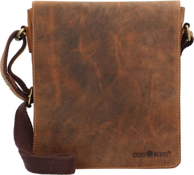 GREENBURRY schoudertas Vintage Shoulderbag Brown bruine