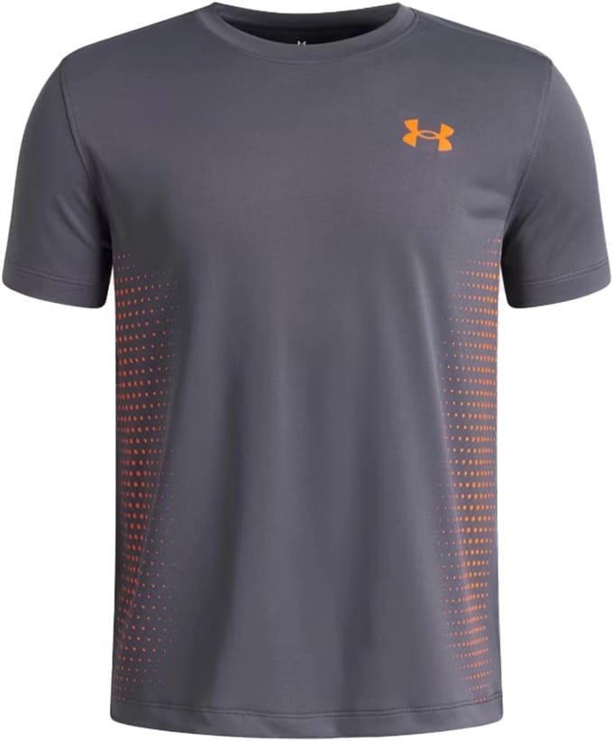 Under Armour Tech Play T-shirt Met Korte Mouwen Grijs 8 Years Jongen