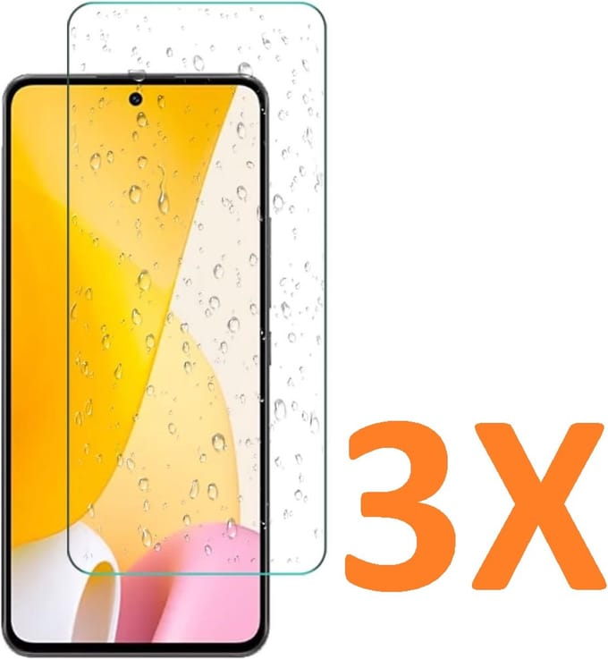 Screenprotector Glas - Tempered Glass Screen Protector Geschikt voor: Xiaomi 12 Lite - 3x
