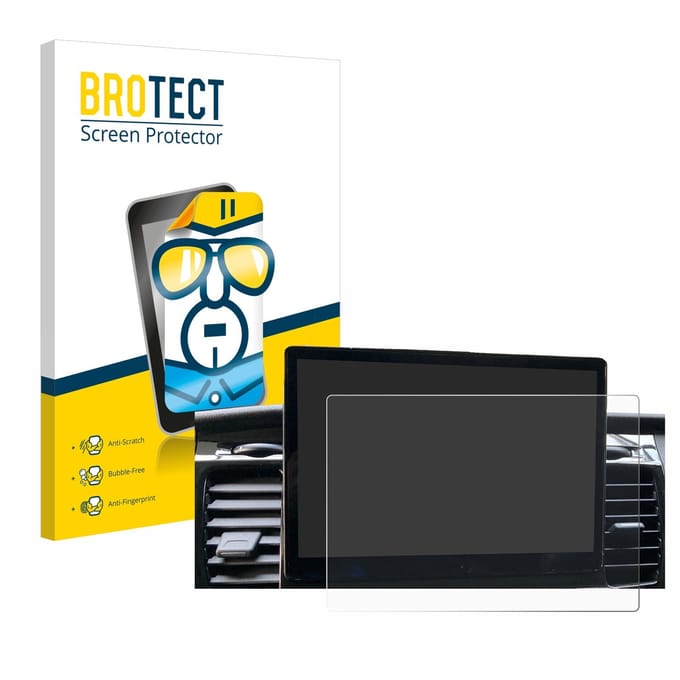 BROTECT - Screenprotector voor Ford Transit SYNC 4 - Folie Beschermfolie transparant 2 Stuks