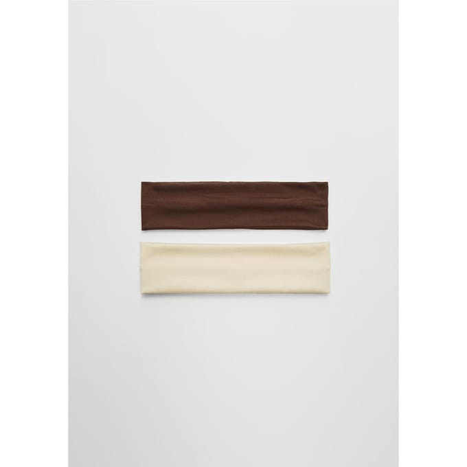 Stradivarius Set van 2 elastische haarbanden  Middenbeige OS