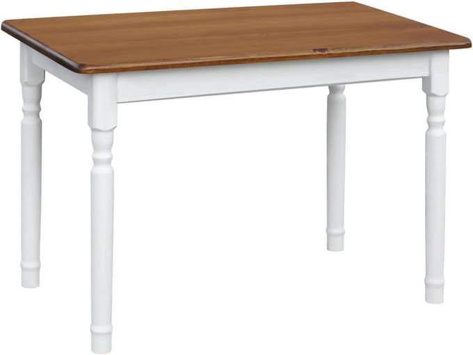 Massieve Houten Eettafel Grenen Landhuisstijl Wit