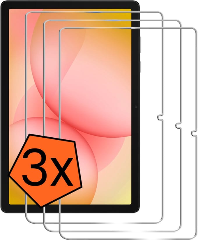 Screenprotector - 3 Stuks - Geschikt voor Samsung Galaxy Tab A11 Plus - Extra Sterk - Gehard Glas - Beschermglas - Tempered Glass - Screen Protector