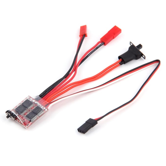 30A bidirectioneel geborsteld ESC voor afstandsbediening auto afstandsbediening boot met rem zonder rem 30A red