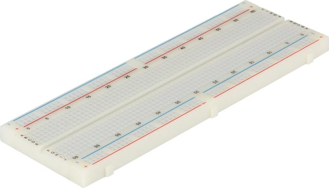 Joy-it Breadboard 830 Breadboard Totaal aantal polen 830 (l x b) 16.5 cm x 5.5 cm 1 stuk(s)