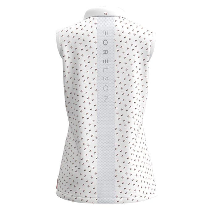 Forelson Dames/Dames Buckland Patroon Poloshirt (Wit)