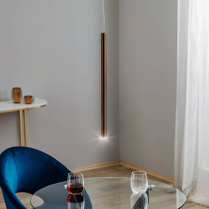 Schuller Valencia Varas LED hanglamp, 1-lamp, goud