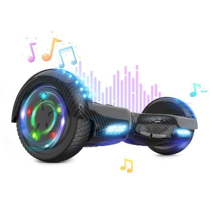 RCB Hoverboard 6,5 Inch Zwart met Bluetooth en LED – Ideaal voor Kinderen zwart