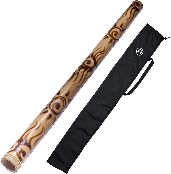 Bamboe Didgeridoo 120cm – Blank/Burned Look voor Beginners. Lage toon