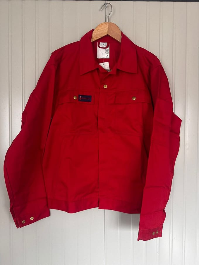 Mascot ongevoerde werkjas werkjack kiel | Rood | maat 56