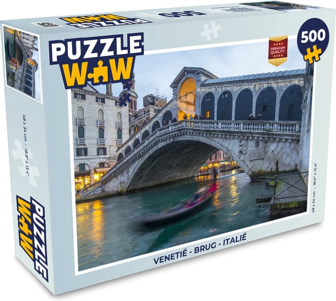 Puzzel Venetië - Brug - Italië - Legpuzzel - Puzzel 500 stukjes
