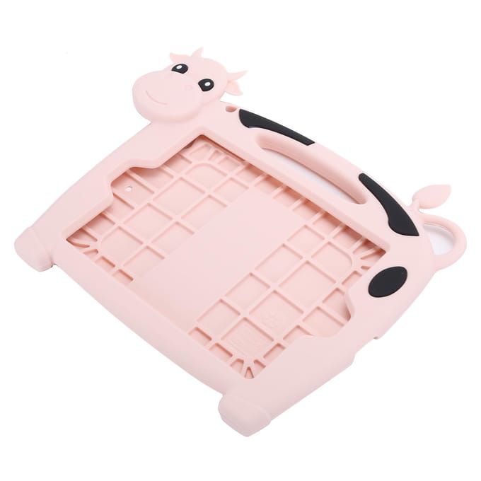 7,9 Inch Tablet Beschermhoes Schattige Koe Kinderen Siliconen voor iOS mini12345 Hoesje Roze roze