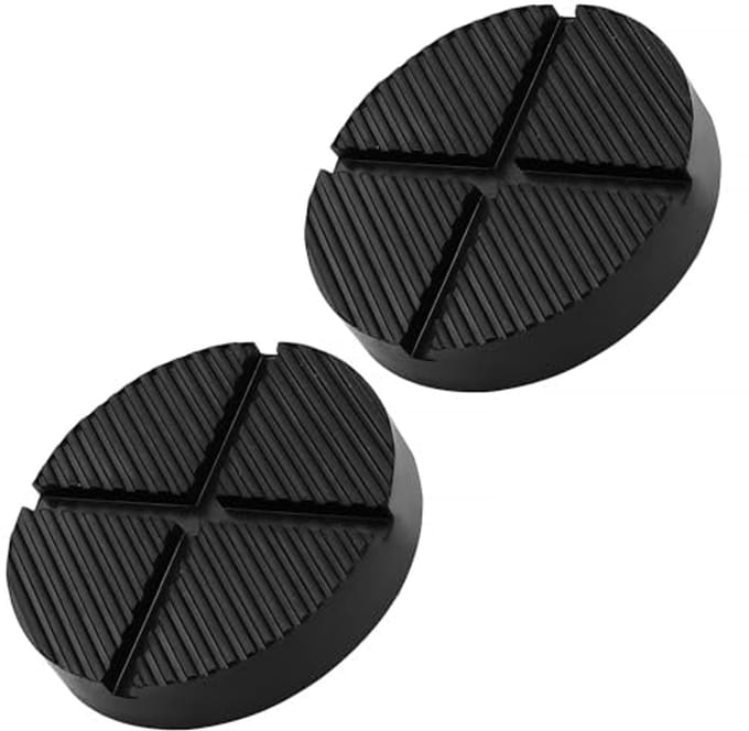 Universele Autokrik Rubberen Pad 125mm - Set van 2