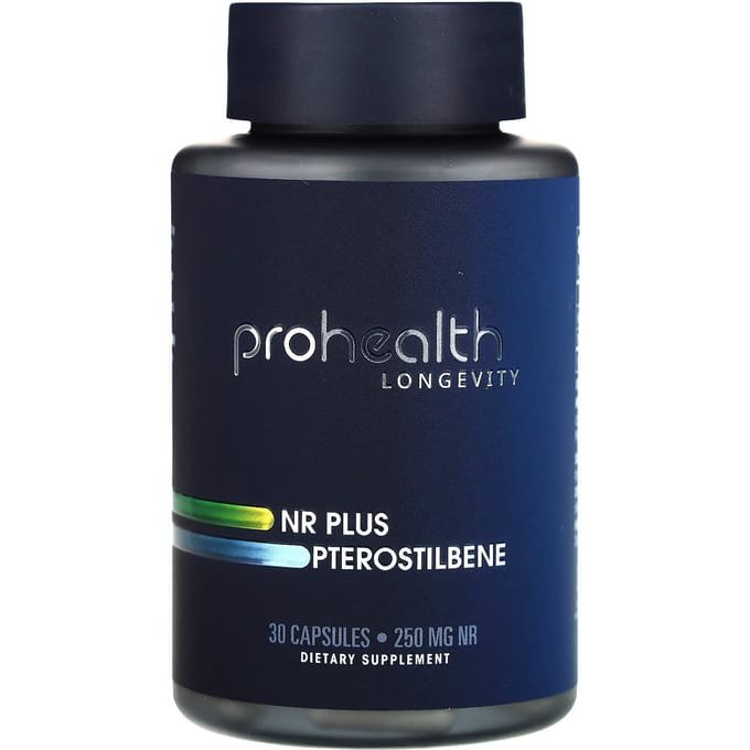 ProHealth Longevity, NR Plus Ptérostilbène, 250 mg, 30 gélules