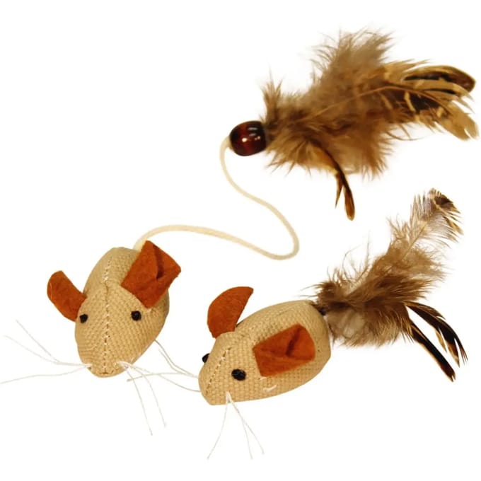 Linnen lente muis Kerbl Nature (x2)