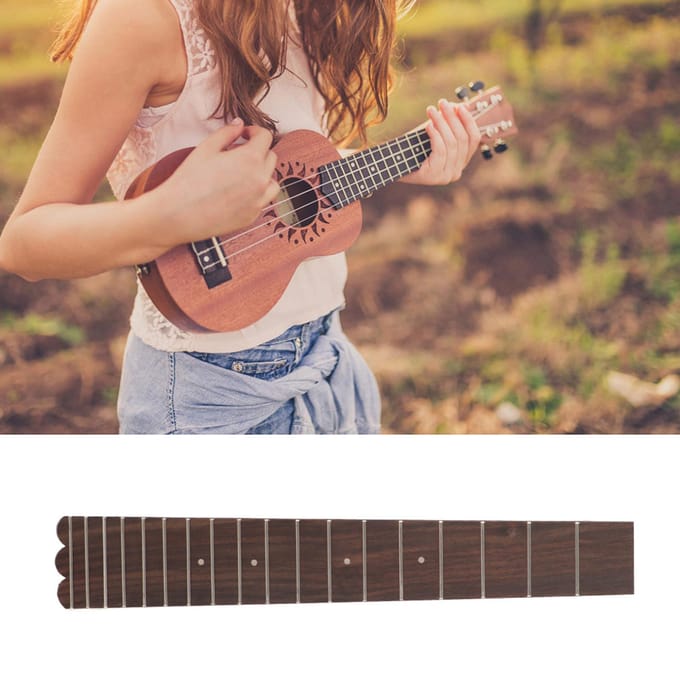 26 Inch Ukulele Palissander Hout Toets Toets 18 Frets black