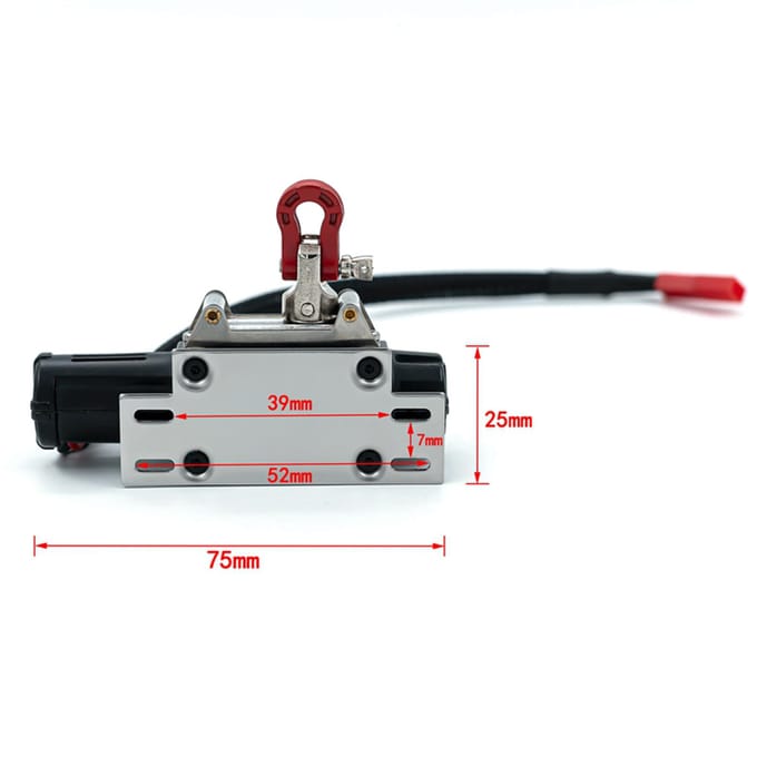 Treuil RC avec système de télécommande, prise XT60, Compatible avec 1/10 1/8 Traxxas TRX-4 Trx4 Axial XT60 plug