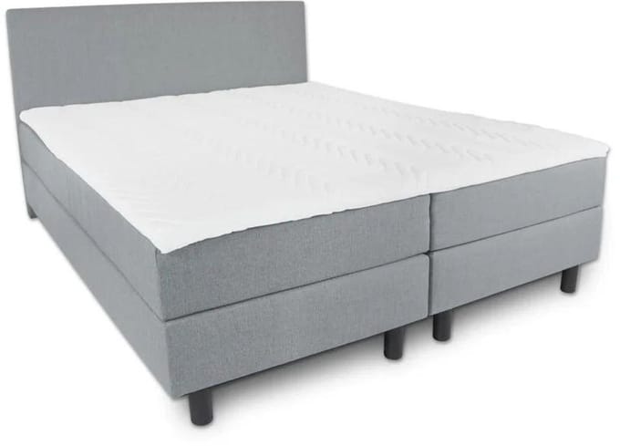Boxspring Essential - 120x200 Compleet - Grijs Glad - BG Homestyling