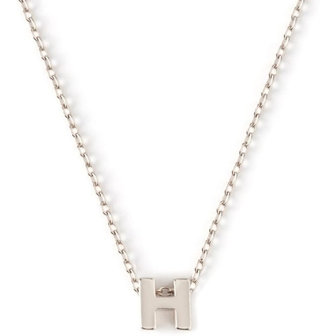 Orelia letter H ketting - zilverkleurig - Staal