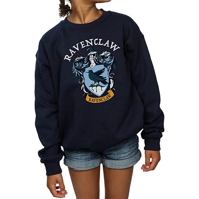 Harry Potter Meisjes Ravenclaw Sweatshirt (Marineblauw)