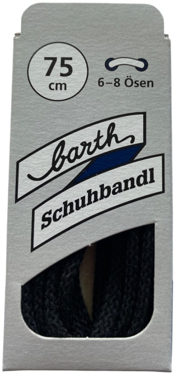 (Barth) Dikke - ronde veter - Zwart 75 cm