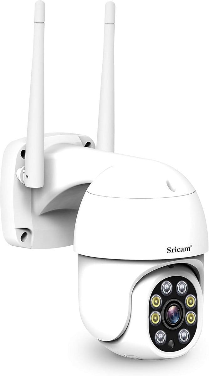 Gemotoriseerde Camera - IP Camera - Beveiliging Binnen Buiten - Kleur Nachtzicht - 2.0 MP - Wit