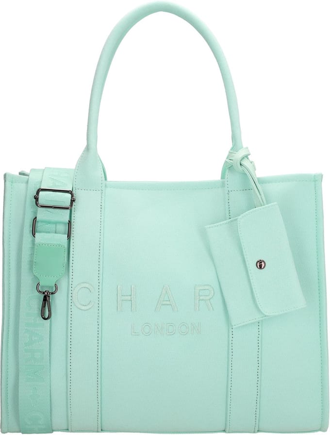 Charm London Bond Laptoptas 15,6 inch - Schouderband - A4 - Werktas - Mint