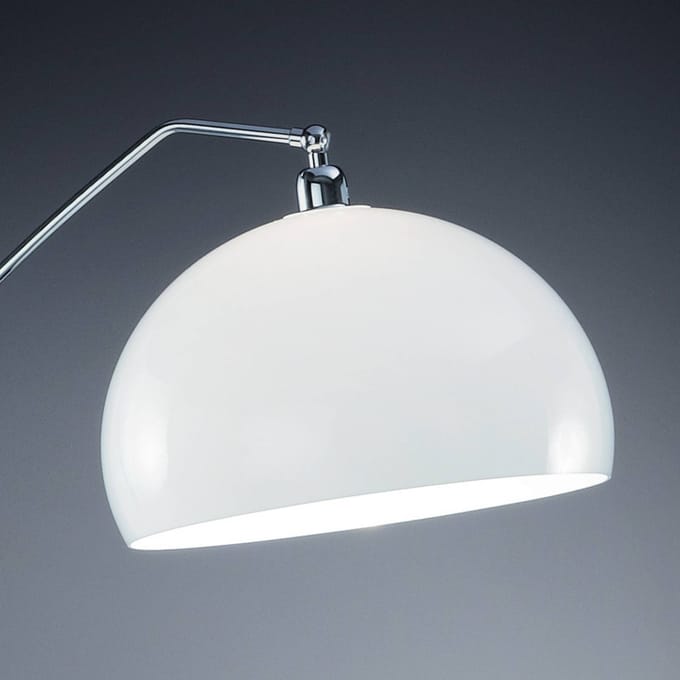 Helestra Doro vloerlamp met acrylkap, wit
