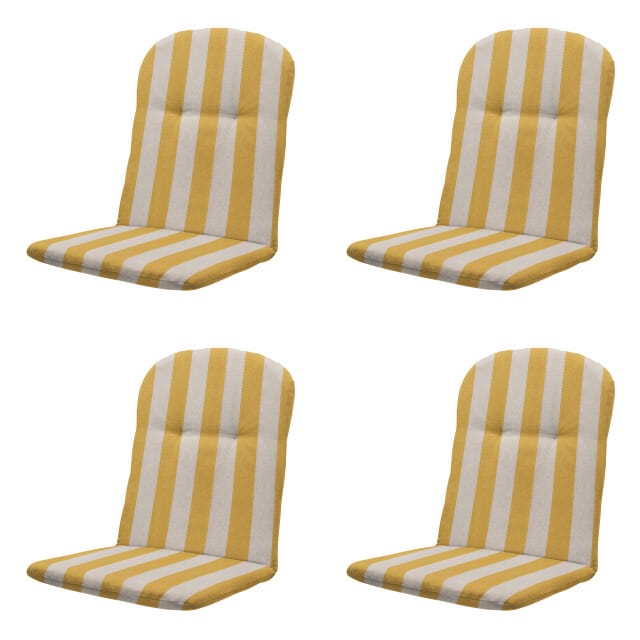 Madison kuipstoelkussen hoge rug amora - 96x45x3,5cm set van 4