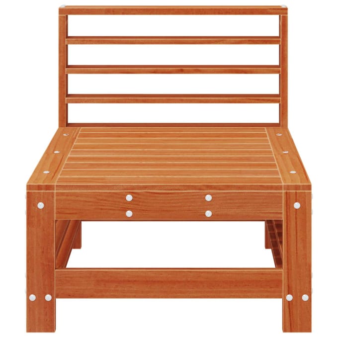 vidaXL - Tuinstoel - Midden - Massief - grenenhout - Wax - Bruin - Dennen