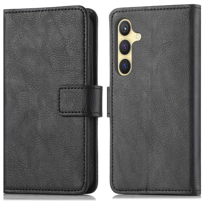 imoshion Hoesje - Geschikt voor Samsung Galaxy S24 Plus - Luxe Bookcase - Zwart