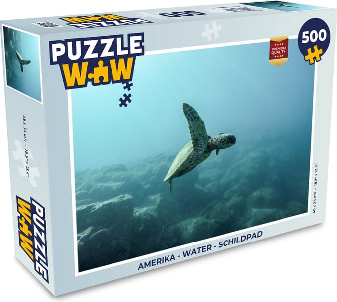 Puzzel Amerika - Water - Schildpad - Legpuzzel - Puzzel 500 stukjes