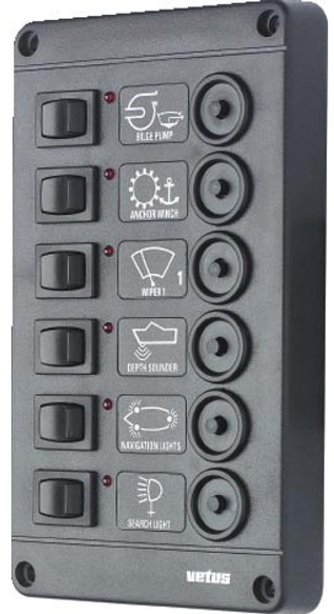 VETUS P6CB24 Schakelpaneel 24 Volt