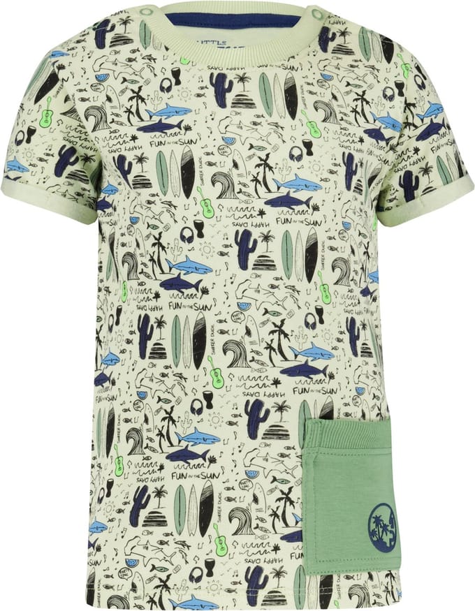4PRESIDENT T-shirt jongens - Surf AOP - Maat 80