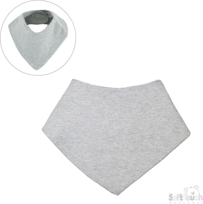 Soft Touch Bandana Slabber Unisex 20 X 40 Cm Grijs BB507