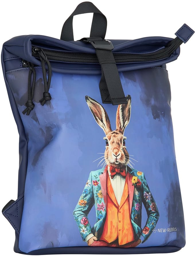 New Rebels Mart Art - Los Angeles Rabbitssuit Rolltop Backpack Mini