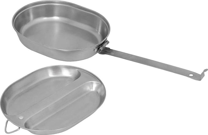 MFH US Mess Kit, roestvrij staal, 2-delig
