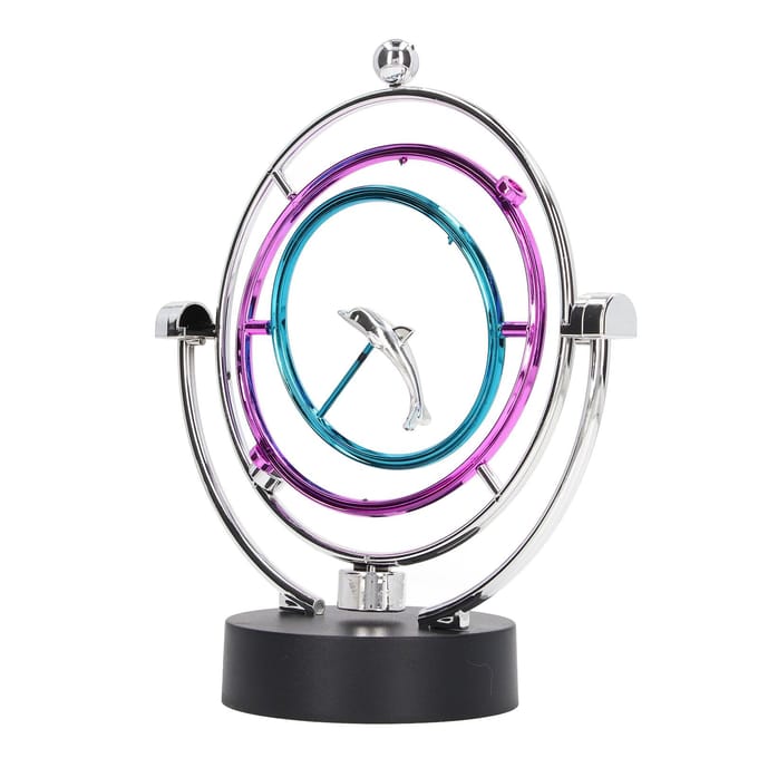 Perpetuum Mobile Speelgoed Innovatief Grote Cirkel Dolfijn Perpetuum Beweging Speelgoed voor Thuis Kantoor blue