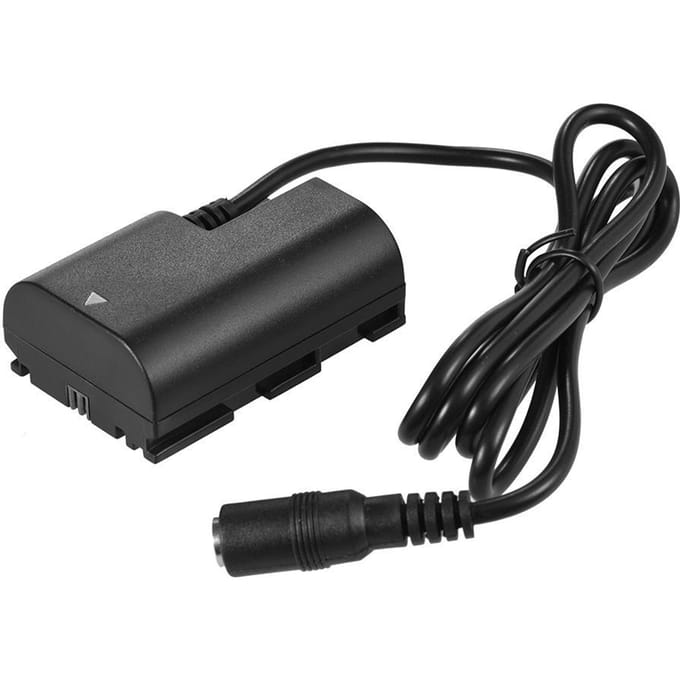 LP-E6 Volledig Gedecodeerde Dummy Batterij DC Koppelaar Connector voor Canon Camera gray