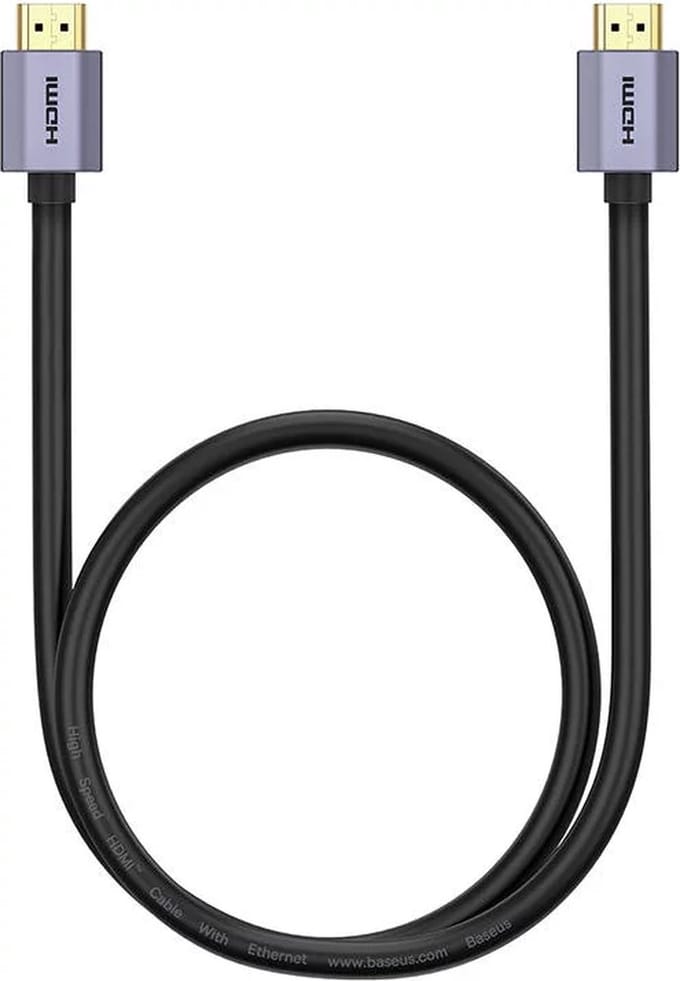 Baseus HDMI Kabel 8K - 1 Meter - High Definition - Flexibel - Zwart