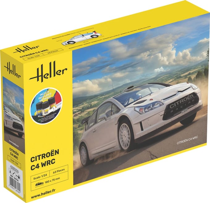 Heller Modelbouwpakket Militaire voertuigen - 56756 Citroen C4 WRC - Auto - Starter Kit Plastic - 1:24 - Modelbouw