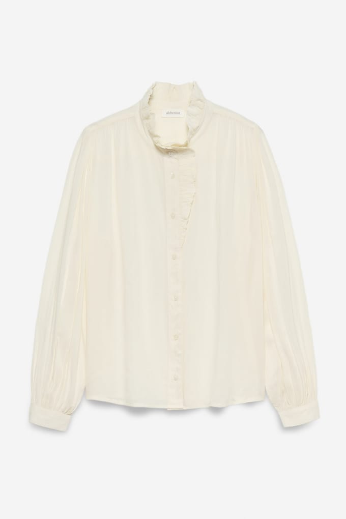 Alchemist Blouse Lux Ecru Maat: 40 | Longsleeves Outlet | Dames | Ecru