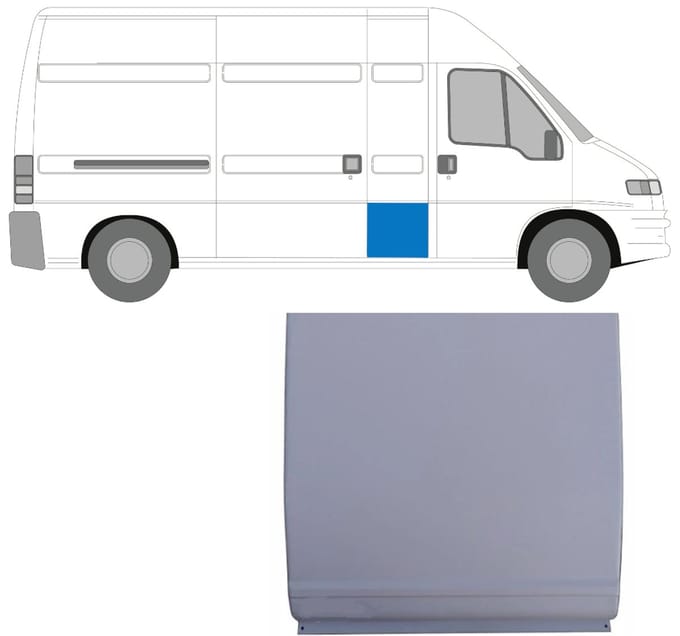 Plaatwerkdeel zijpaneel voor Peugeot Boxer 1994-2006 / Links = Rechts