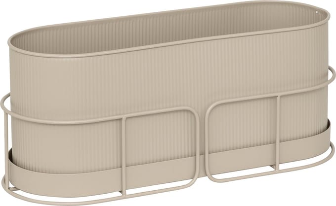 Atmosphera Aze Planter Bloembak - Hangend - 47x18x21cm - Linnenbeige