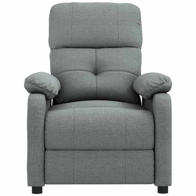 vidaXL - Fauteuil - verstelbaar - stof - donkergrijs