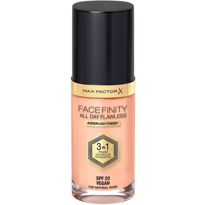 Facefinity All Day Flawless 3 In 1 Foundation #c50-natuurlijk Roze 30 ml