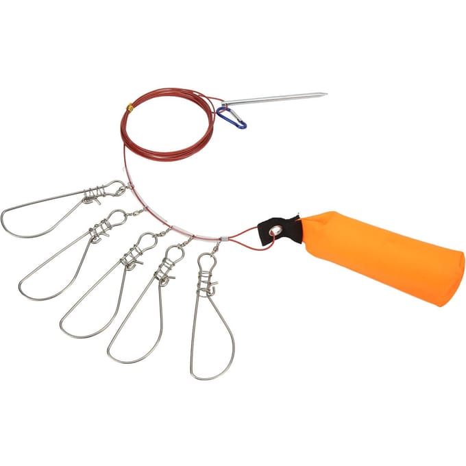 Levende Vis Lock met Schuim Drijver Stok Staaldraad Vis Lock Gesp Vis Stringer Kit voor Buiten orange