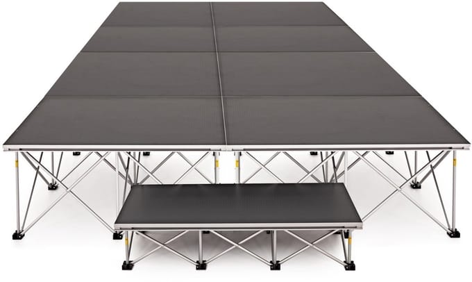 2 m x 4 m Draagbaar Podiumkit van Gear4music, 40 cm